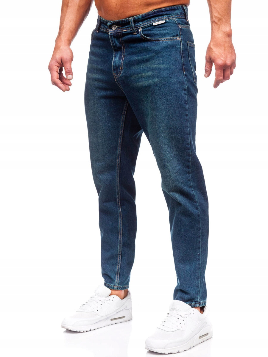 Pánské Džínové Kalhoty Regular Fit Tmavě Modré GT25 DENLEY_30/S