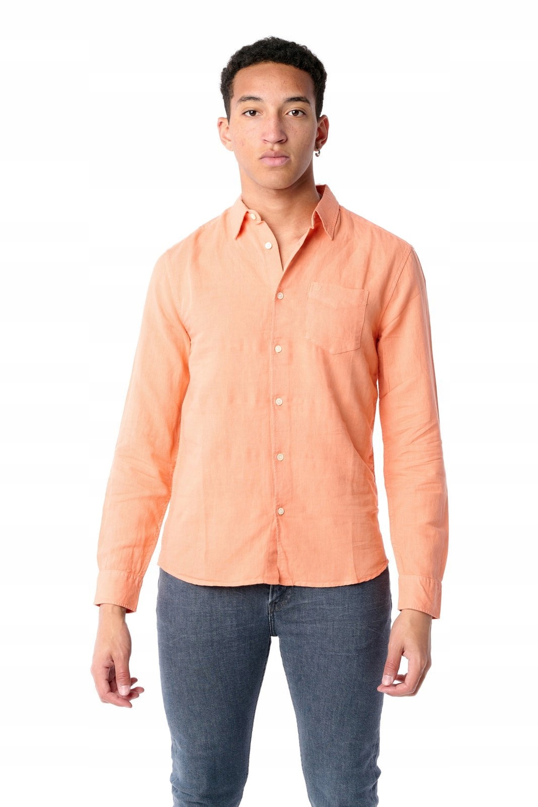 

Wrangler Ls 1 Pkt Shirt Melon Orange W5A9LOA04 L