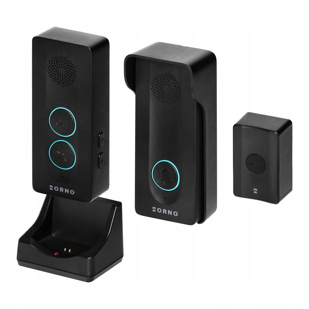 Lekio, bezslúchadlový interkomový set, bezdrôtový, čierny