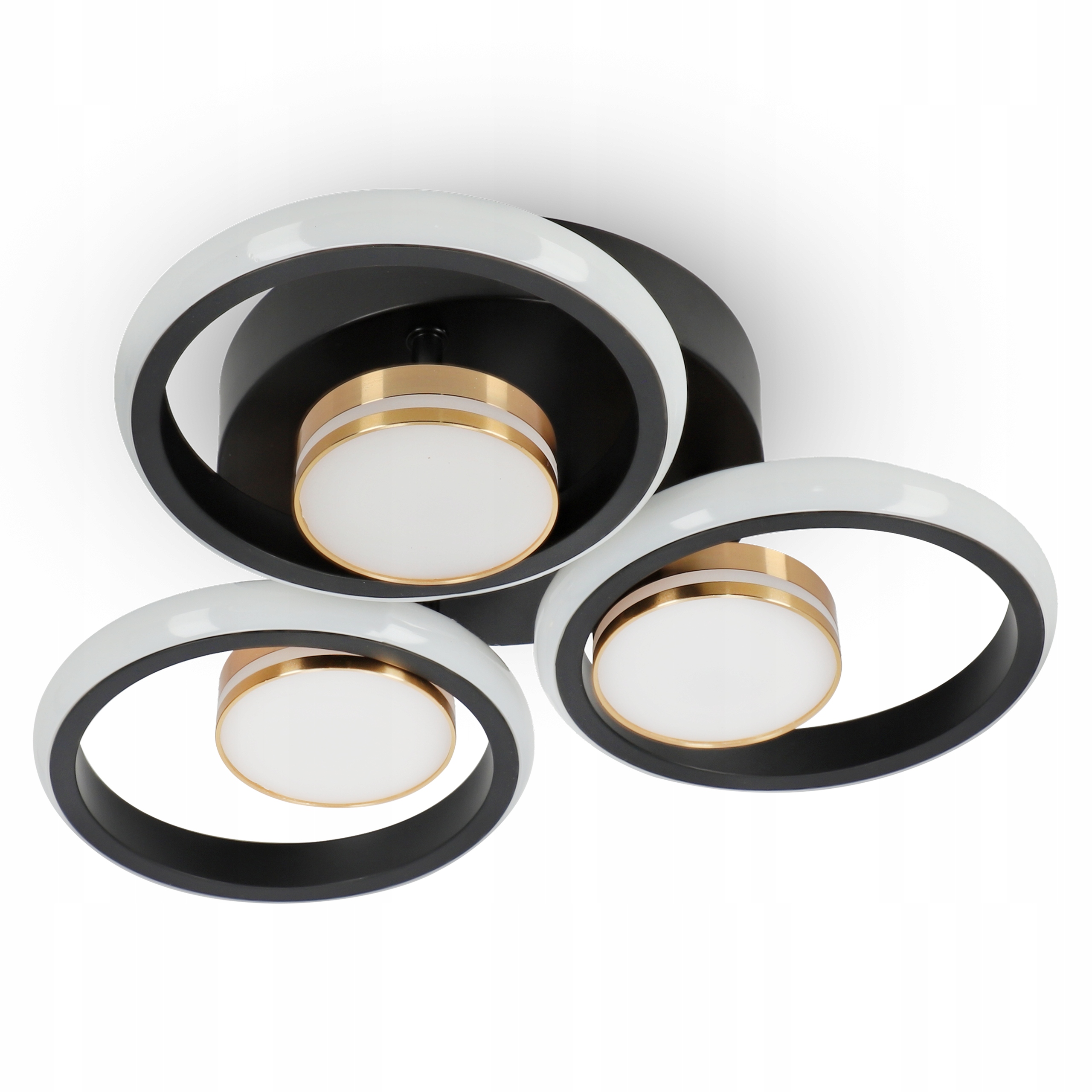 Lampa Sufitowa Led Plafon Czarny Żyrandol Zmienna Barwa Do Kuchni 68W