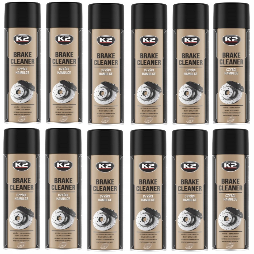 

K2 Cleaner Brake Zmywacz Do Tarcz 600ML 12 Sztuk