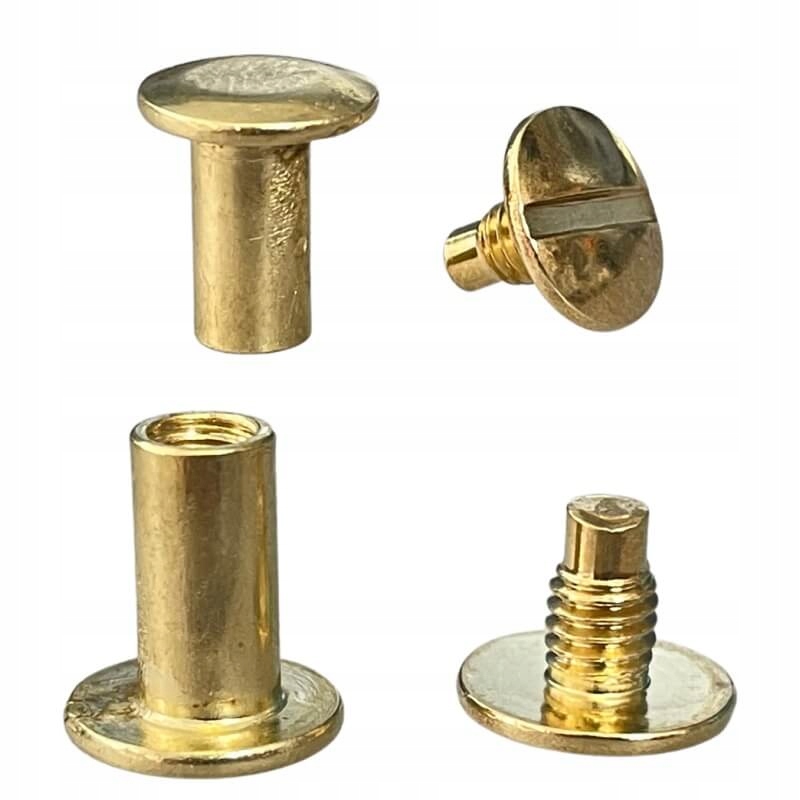 

Nity skręcane Śrubka 10mm Złoty 5szt