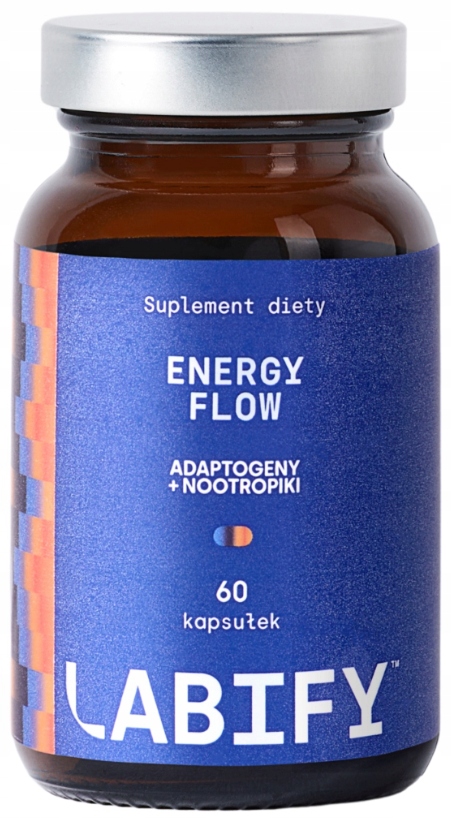 Labify Energy Flow, 60 kaps. Koncentracja Pamięć Bacopa monnieri Teakryna