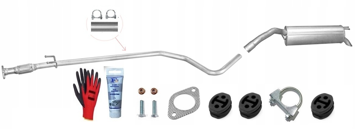 Fiat Stilo 1.2i 16V 59kW (2001-2003) Hatchback Trubka Tlumič bonus