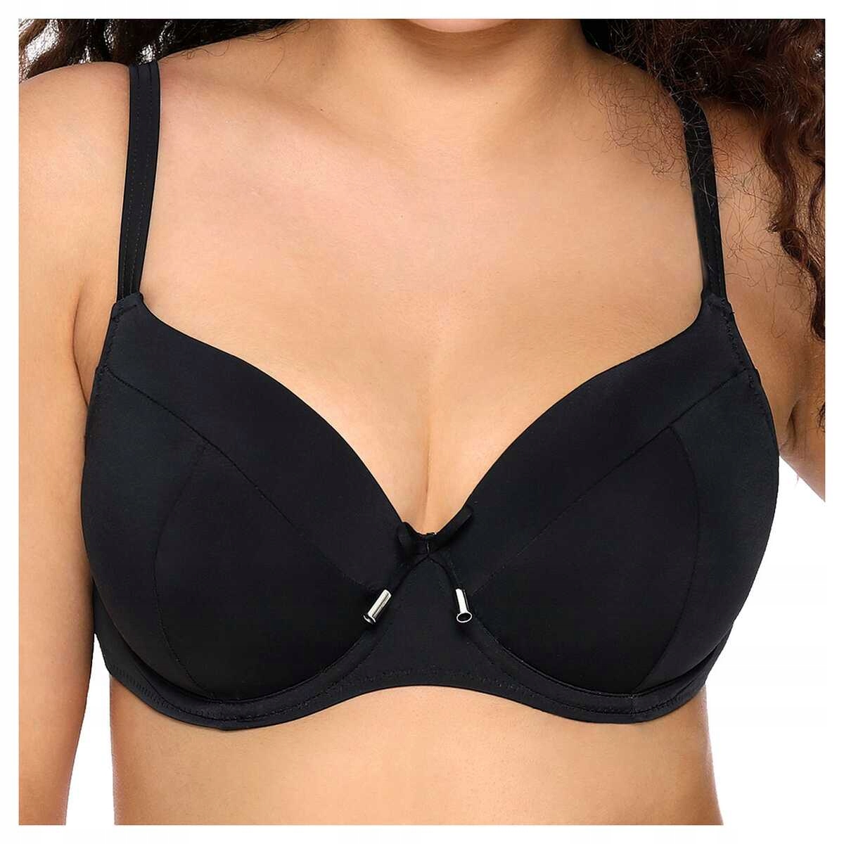 Ava Plavková podprsenka vyztužená horní část oblečení Sk 13 černá plus 75J