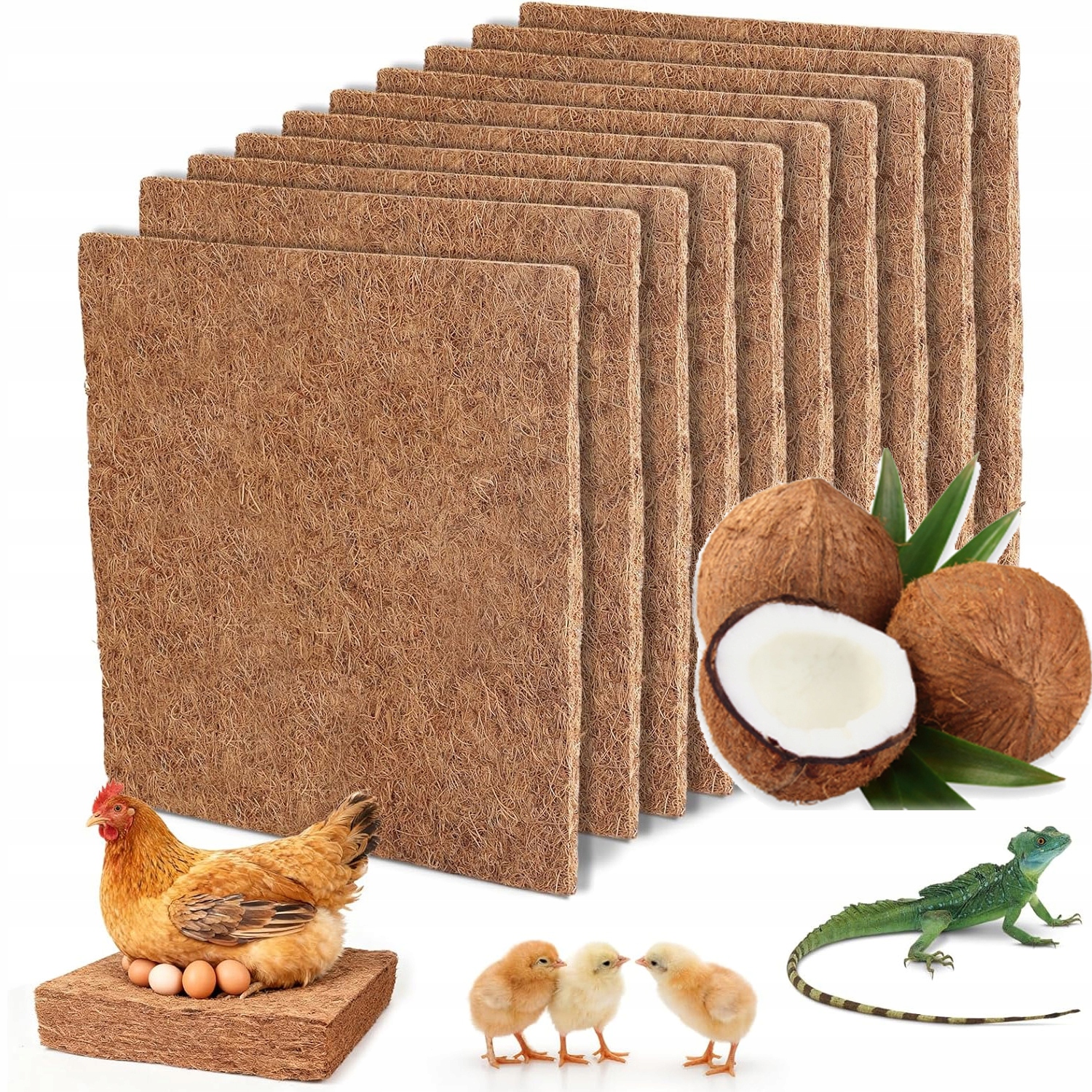 Levně 10X Velká Podložka Jako Stelivo Do Klecí Pro Kurníky, Křečky, Želvy, Plazy