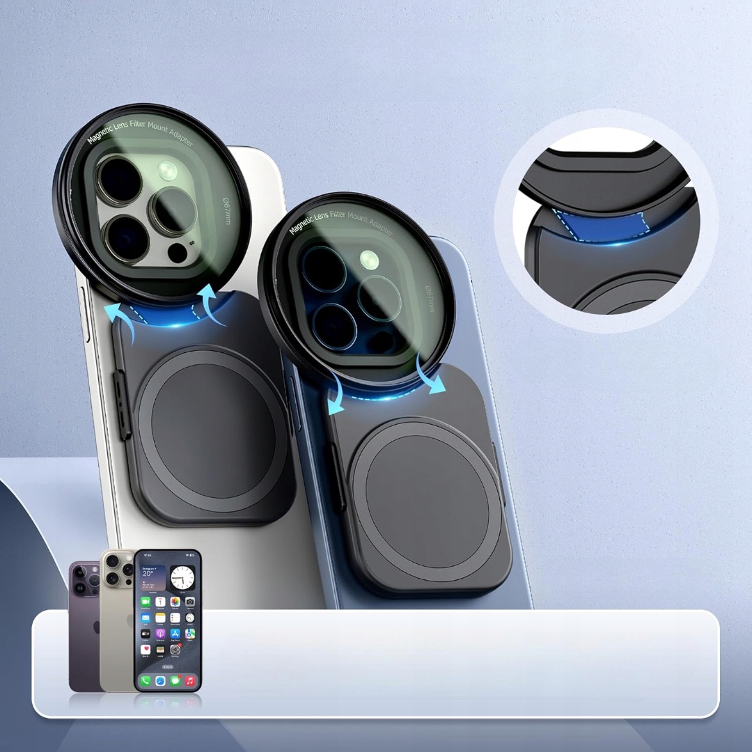 Jjc Adapter Filtra 67 mm MagSafe do iPhone 16/15/14 Cpl Nd Uv