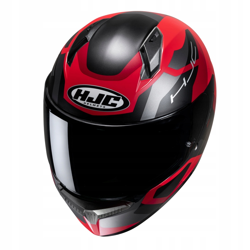 KASK HJC C10 TINS BLACK/RED XS Kolor czarny czerwony szary