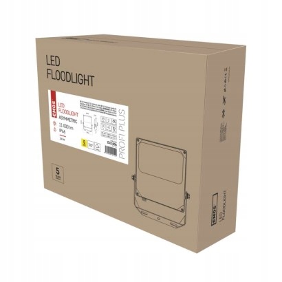 Led reflektor Asimo Asymmetric 100 W, čierny, neutrálny biela