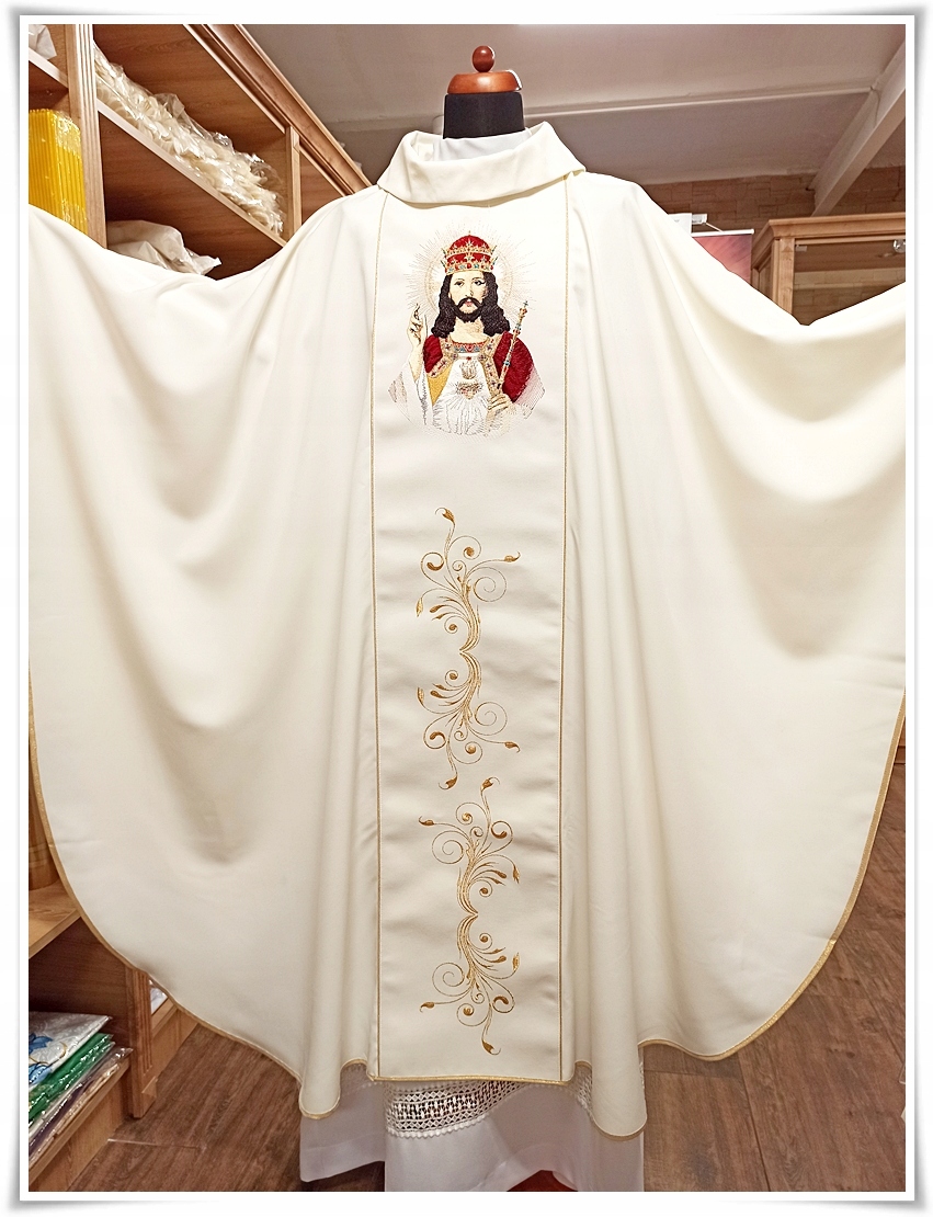 Ornat Gotycki Liturgiczny ecru KOR/203/05