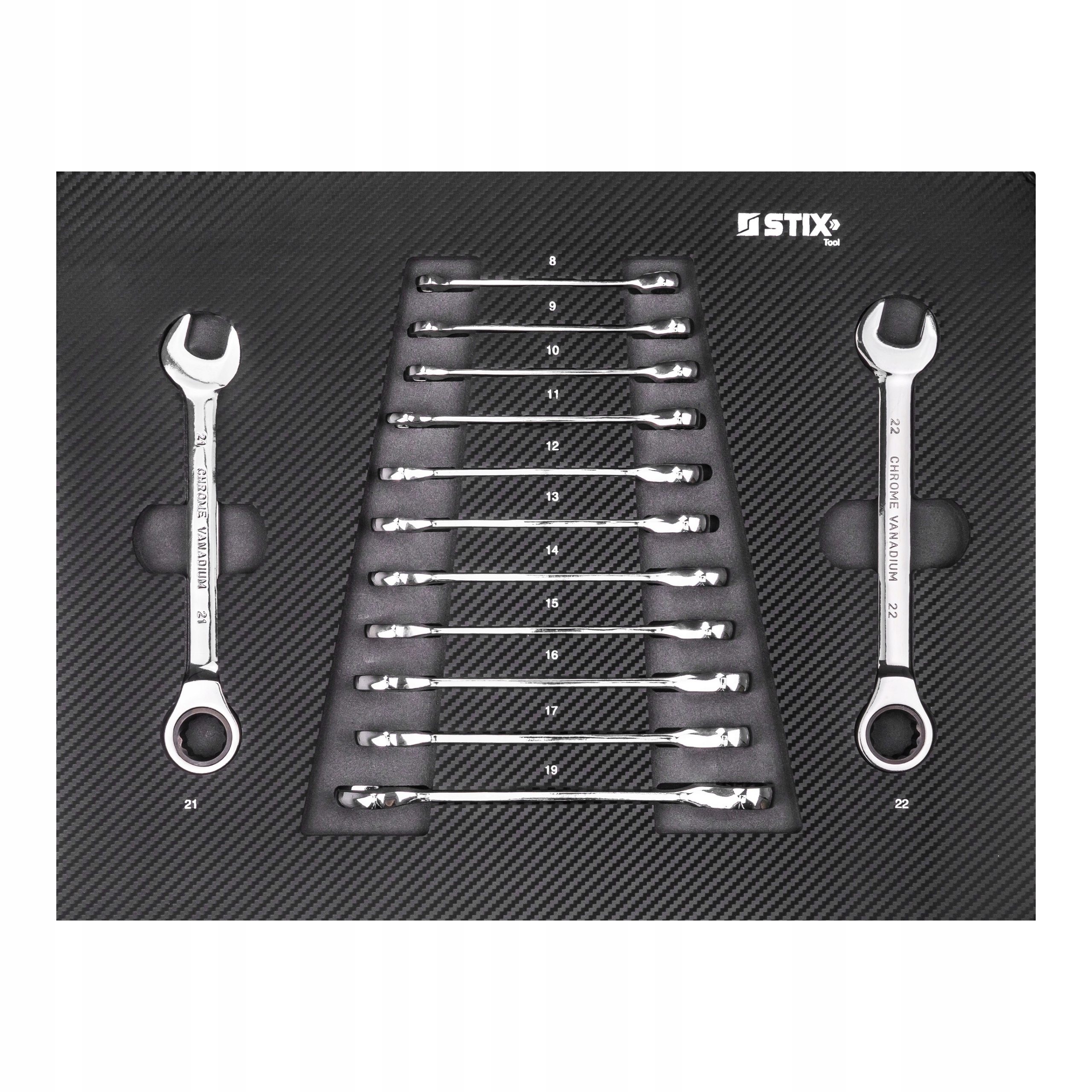 Vložka Do Dílenské Skříně Očkoploché Klíče 8-22 mm 13 Ks TD-2 Stix