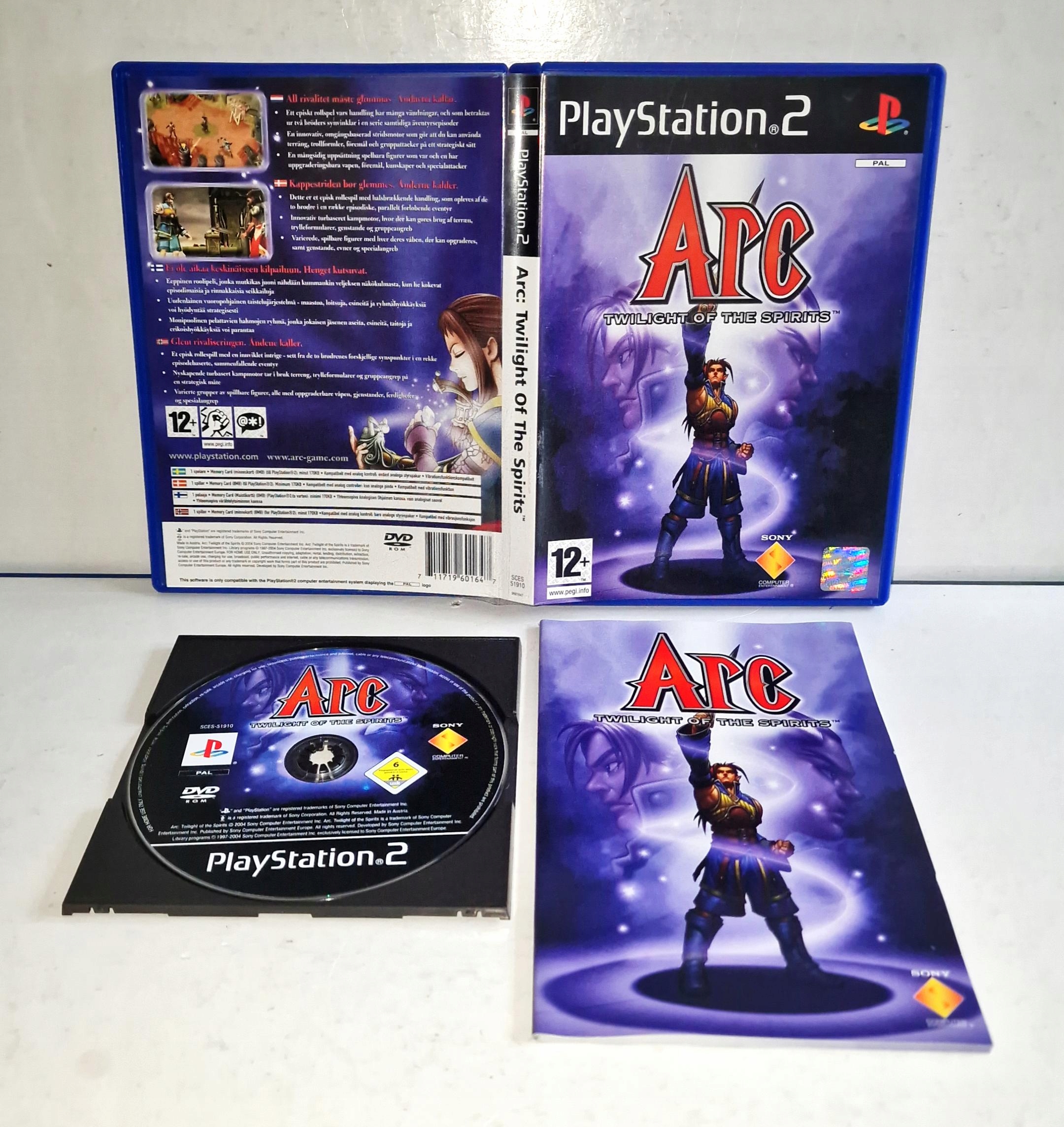 Gra Arc: Twilight of the Spirits PS2 ZADBANA PŁYTA