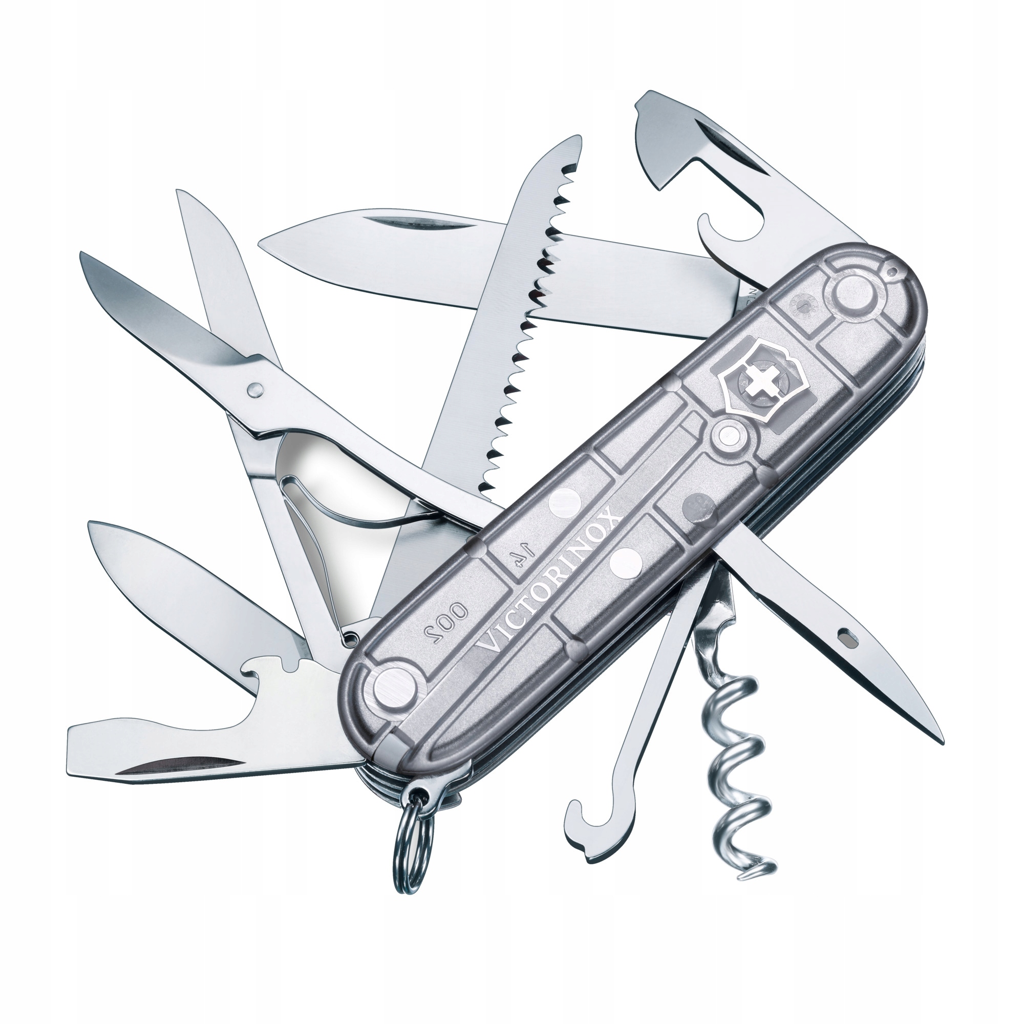 Victorinox 1.3713.T7, scyzoryk Huntsman Silver Tech, 91 mm, 15 funkcji