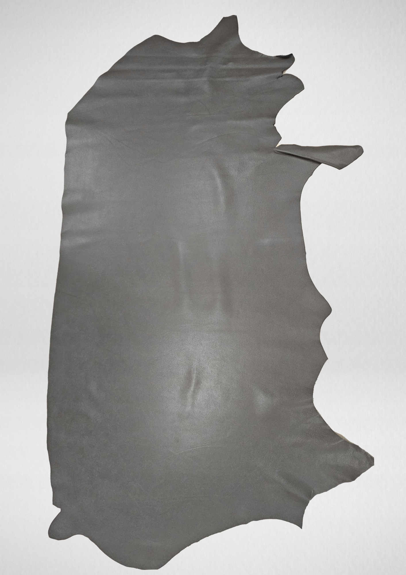 Přírodní hovězí kůže lícová 1,71m2 šedá tloušťka 1,1 mm