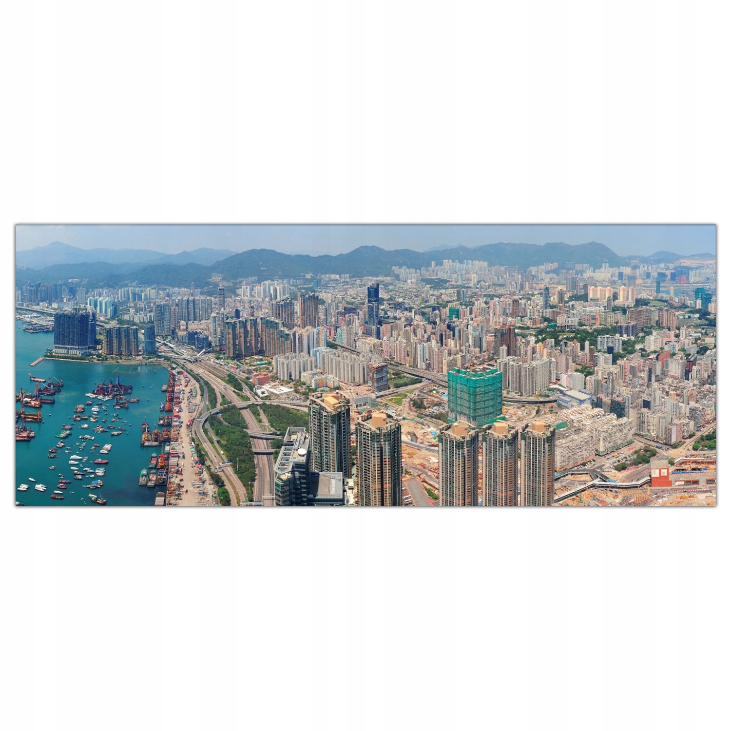 

Hartowany Obraz Szklany Hong Kong Miasto 125x50