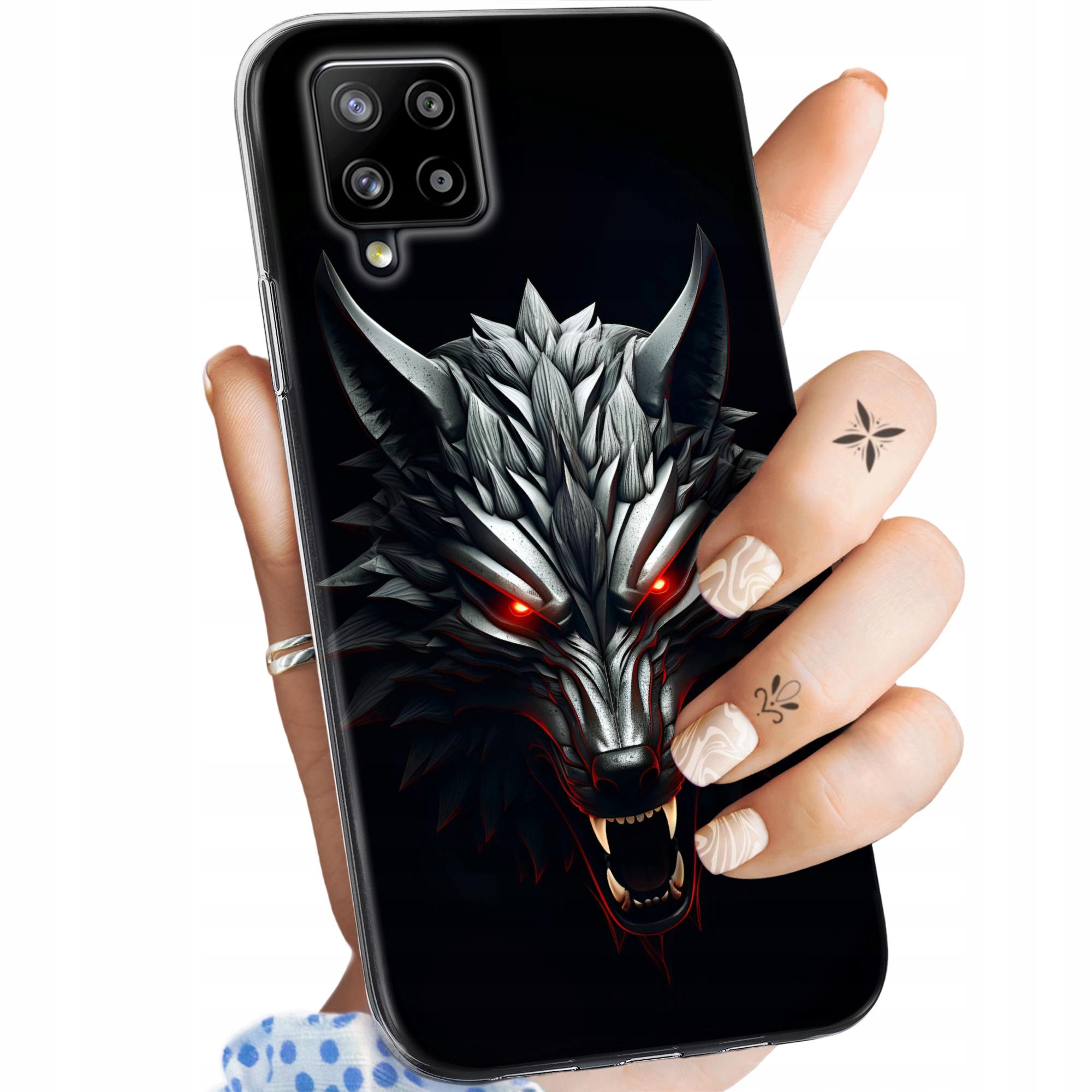Etui Do Samsung A42 5G Wiedźmin Witcher Biały Wilk Dziki Gon Obudowa