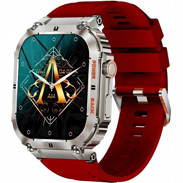 Chytré Hodinky Hagen HC71.111.535 červený pásek