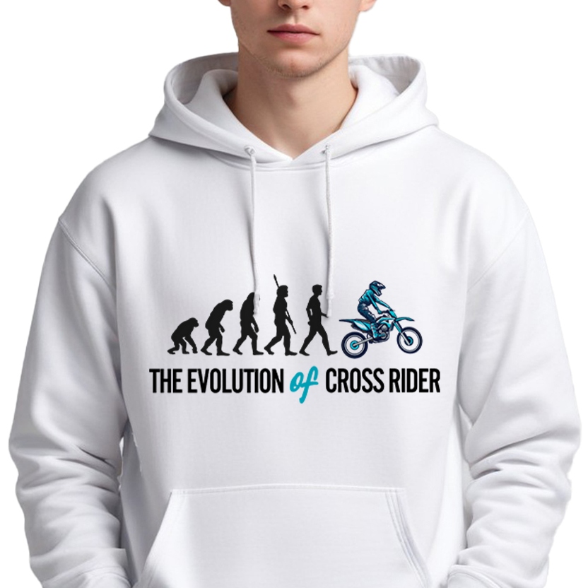 Pánská Mikina S Kapucí pro motorkáře Enduro Evolution Of Cross Rider M