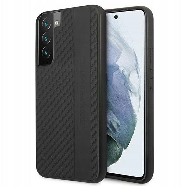 Amg AMHCS22MBLSCA S22+ S906czarny/black hardcase Carbon Stripe&Embossed