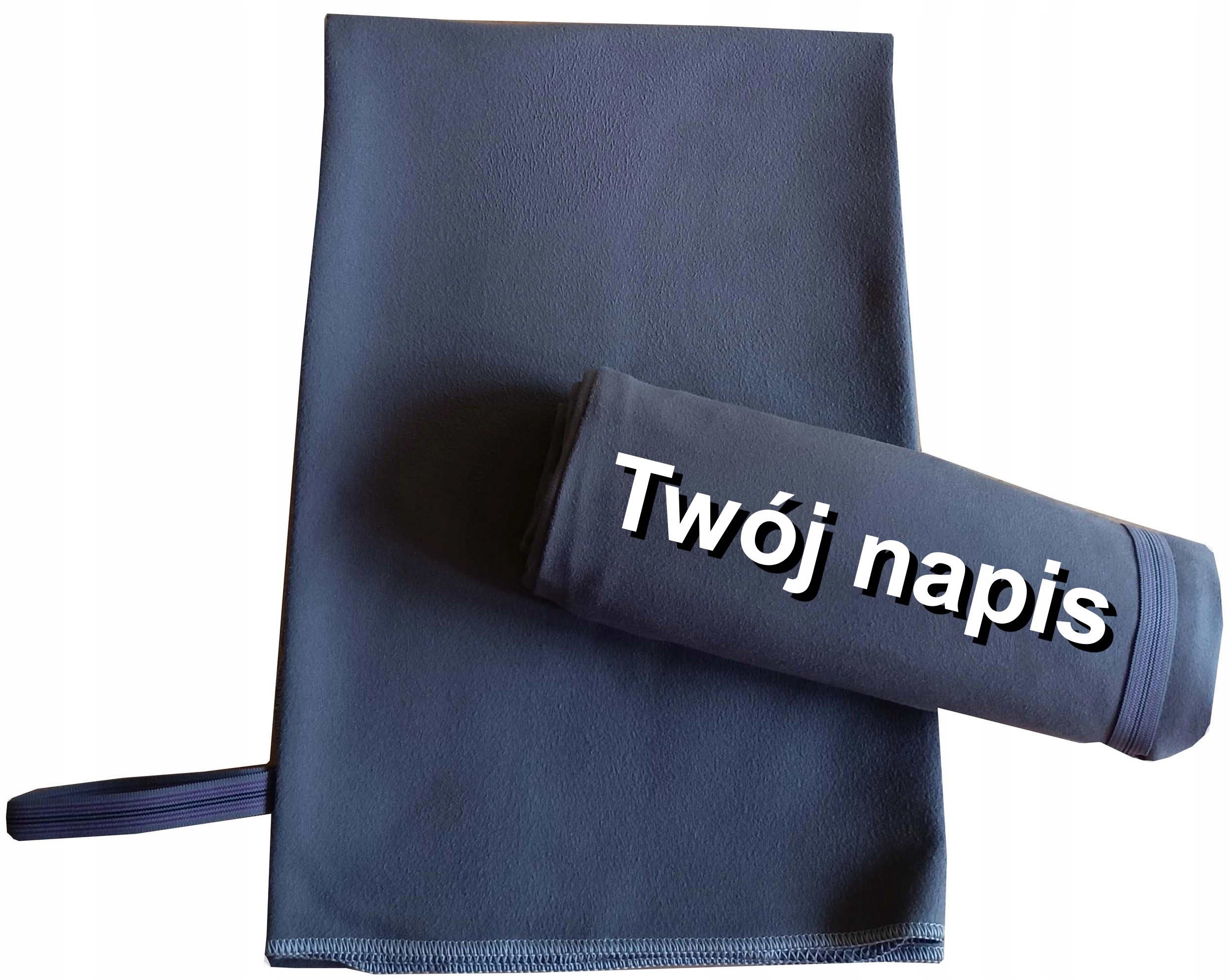 Duży ręcznik Szybkoschnący z napisem Kolonie plaża