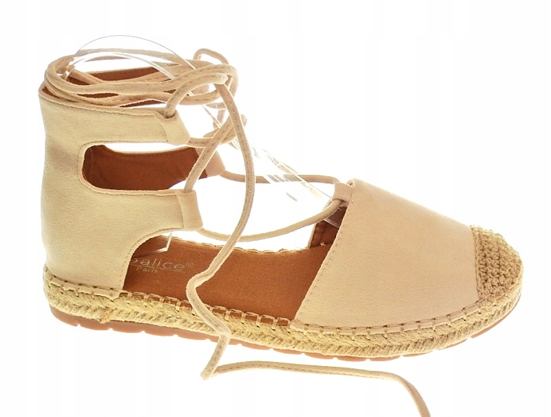 

Espadryle damskie sznurowane H8-165 Beige r.36
