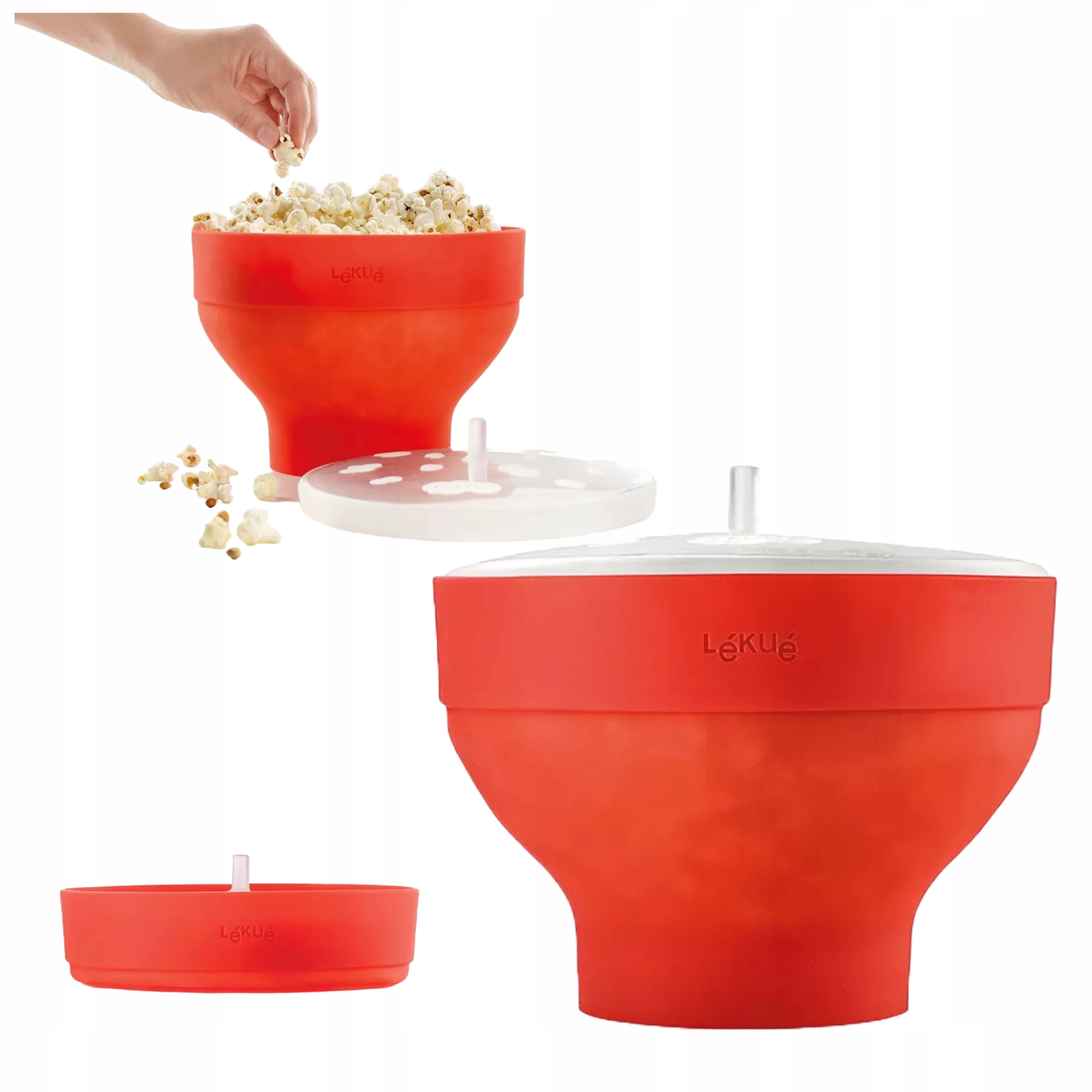 

Pojemnik na Popcorn Silikonowy do mikrofali Lekue