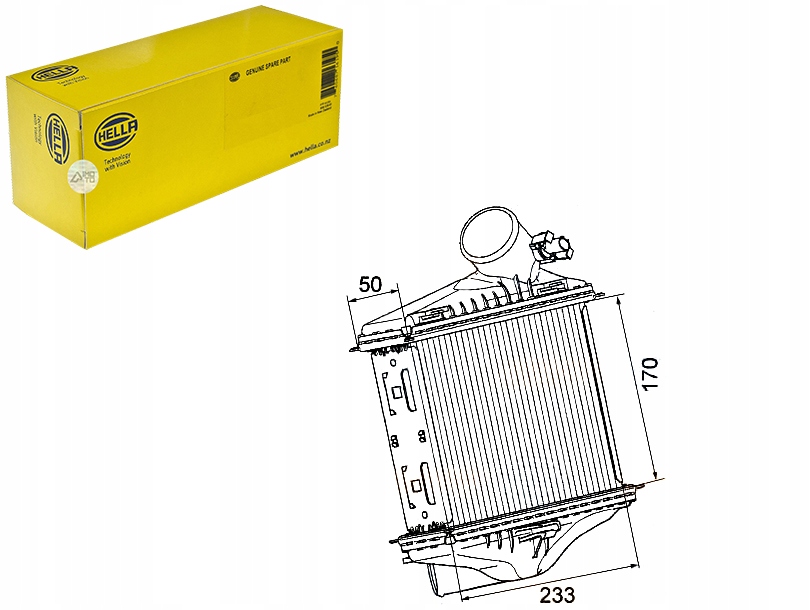 INTERCOOLER HELLA 817M84 351319202710 IC148 96579