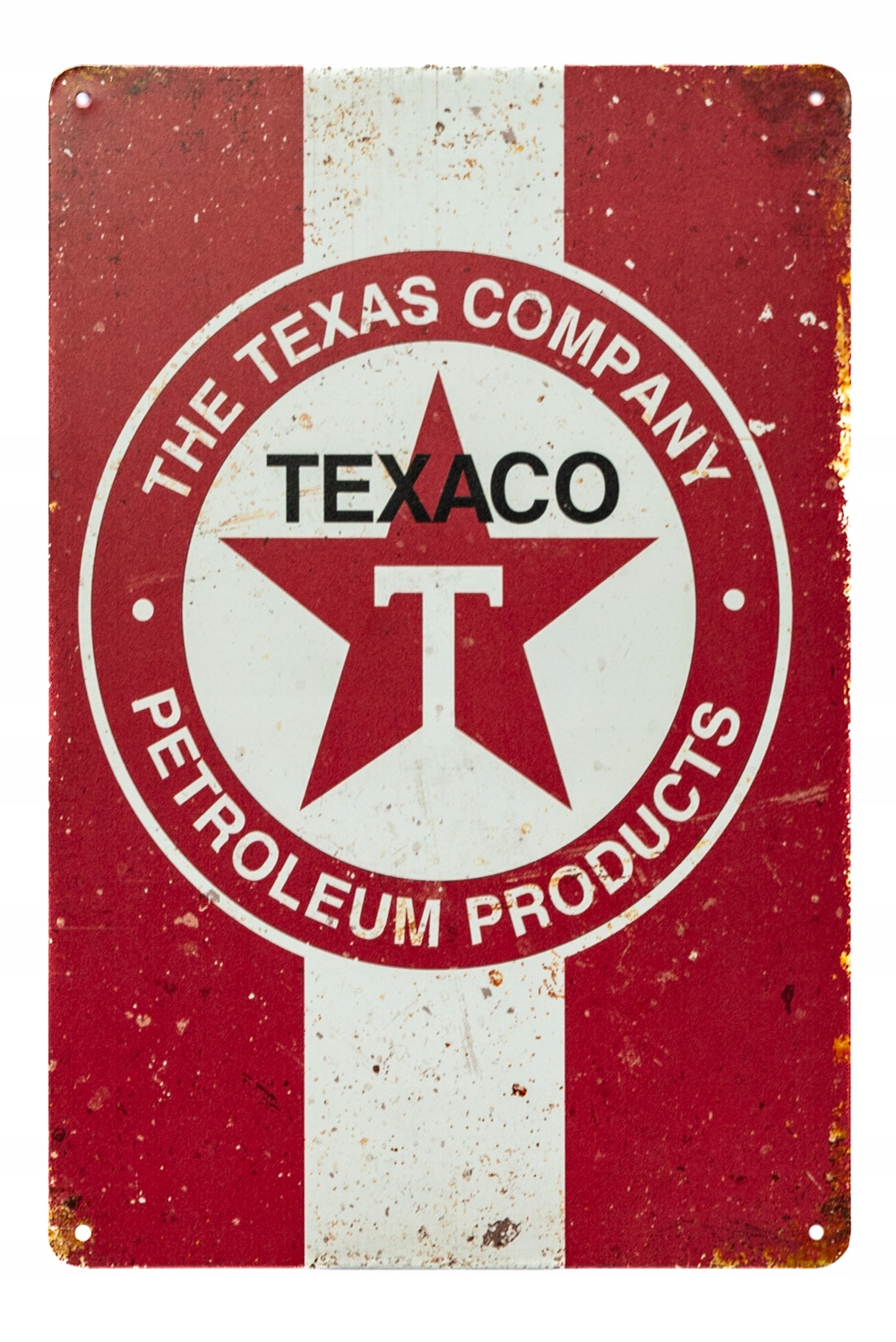Blacha Tablica tabliczka vintage ozdobna Texaco Red