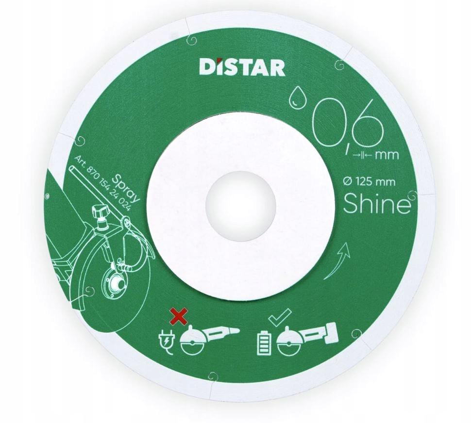 Diamantový Kotouč Shine 125*0.6*6*22.23