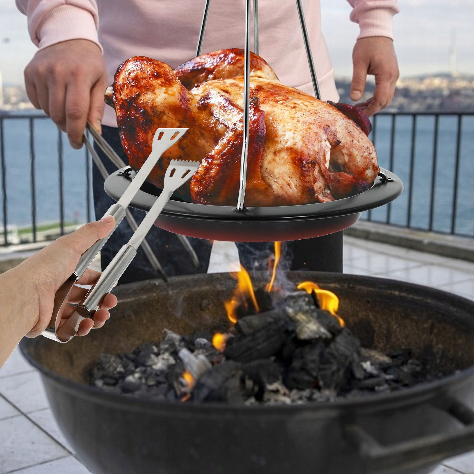 BBQ GRILL BBQ TOOLS DO GRILLA ZE STALI NIERDZEWNEJ Rodzaj inny