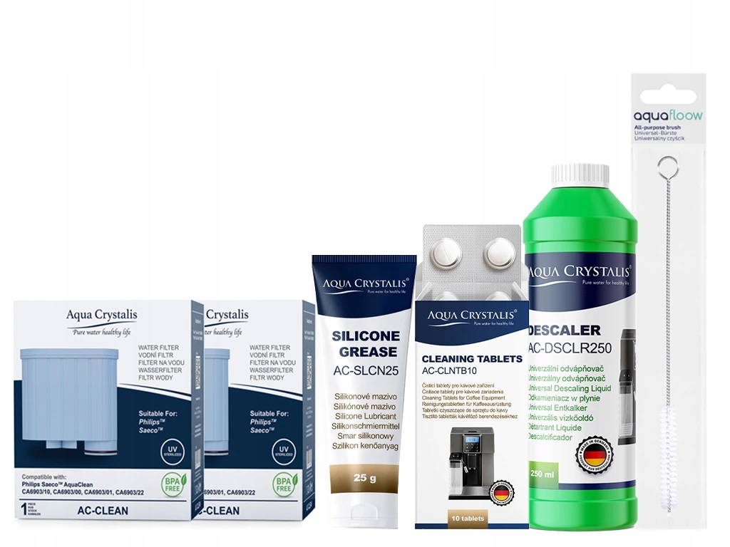 Malá sada pro údržbu a čištění kávovarů značky Philips Saeco