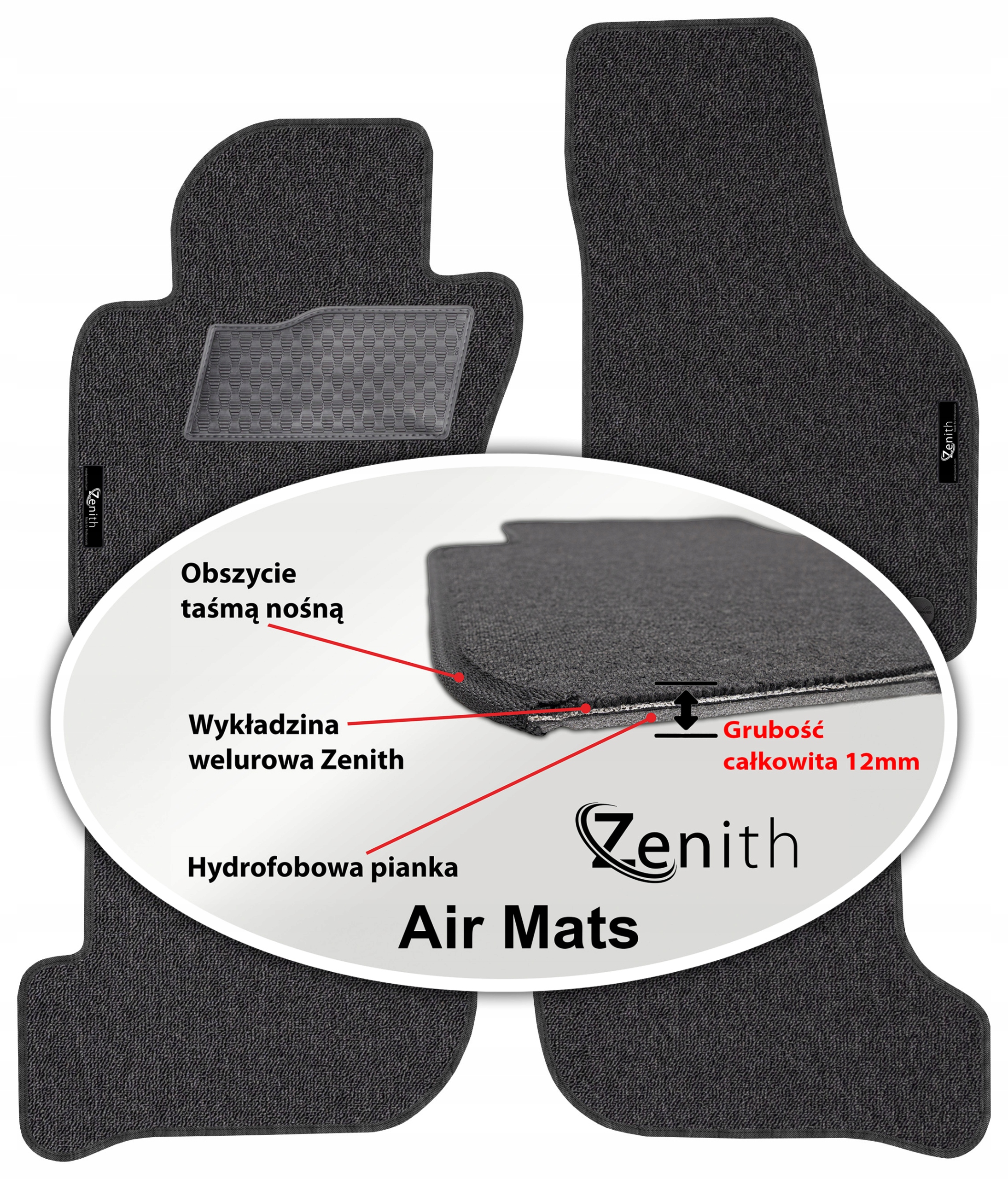 Škoda Octavia II 2004-2008 Velúrové koberčeky do auta Zenith Air Mats