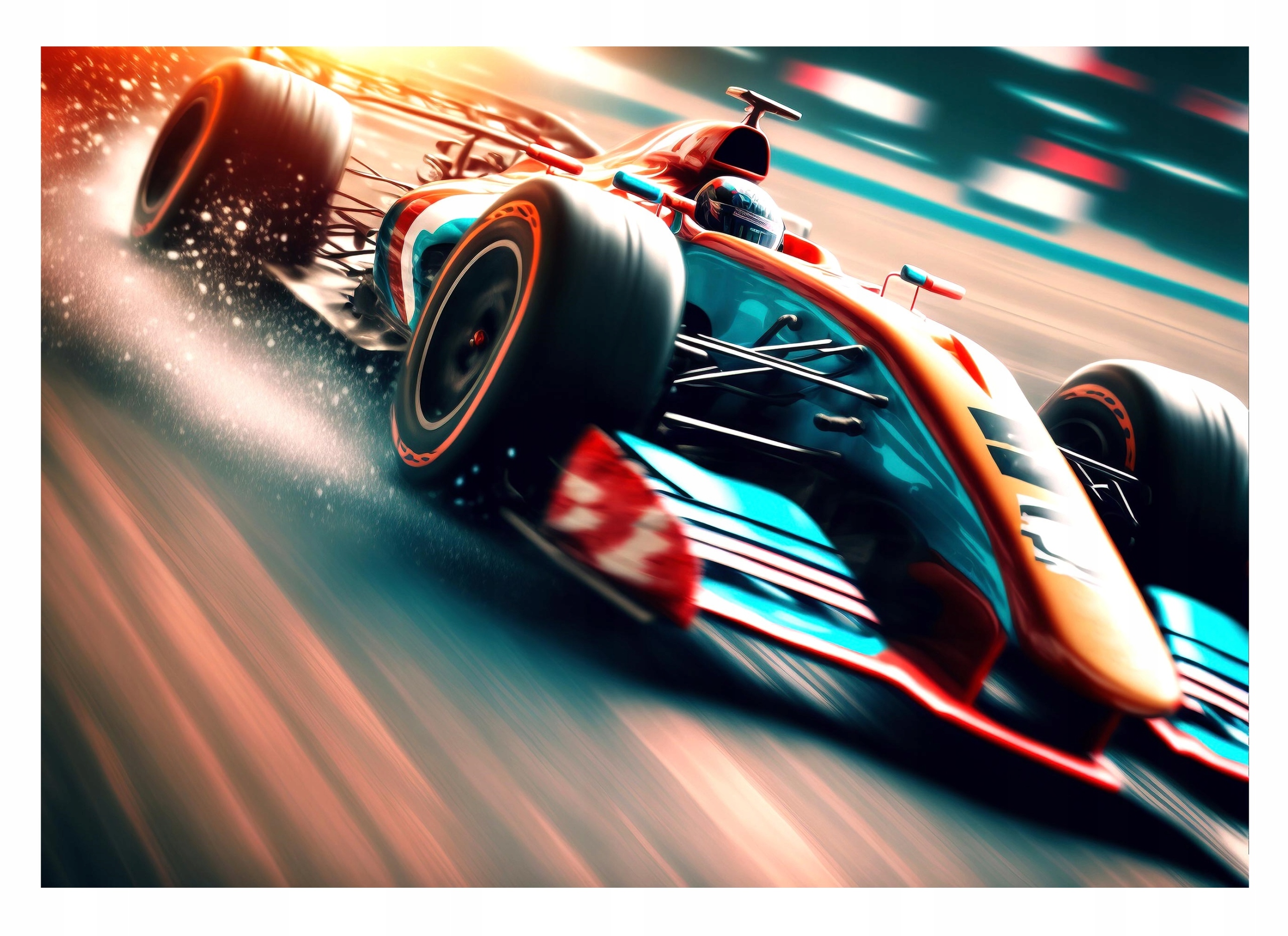 Fototapeta Sportovní Auto 3D pro děti 254x184
