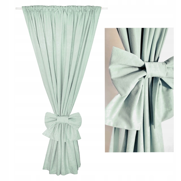 ZASŁONA 200cm + OZDOBA - zasłony, taśma, tunel, żabki, dużo kolorów 145x200