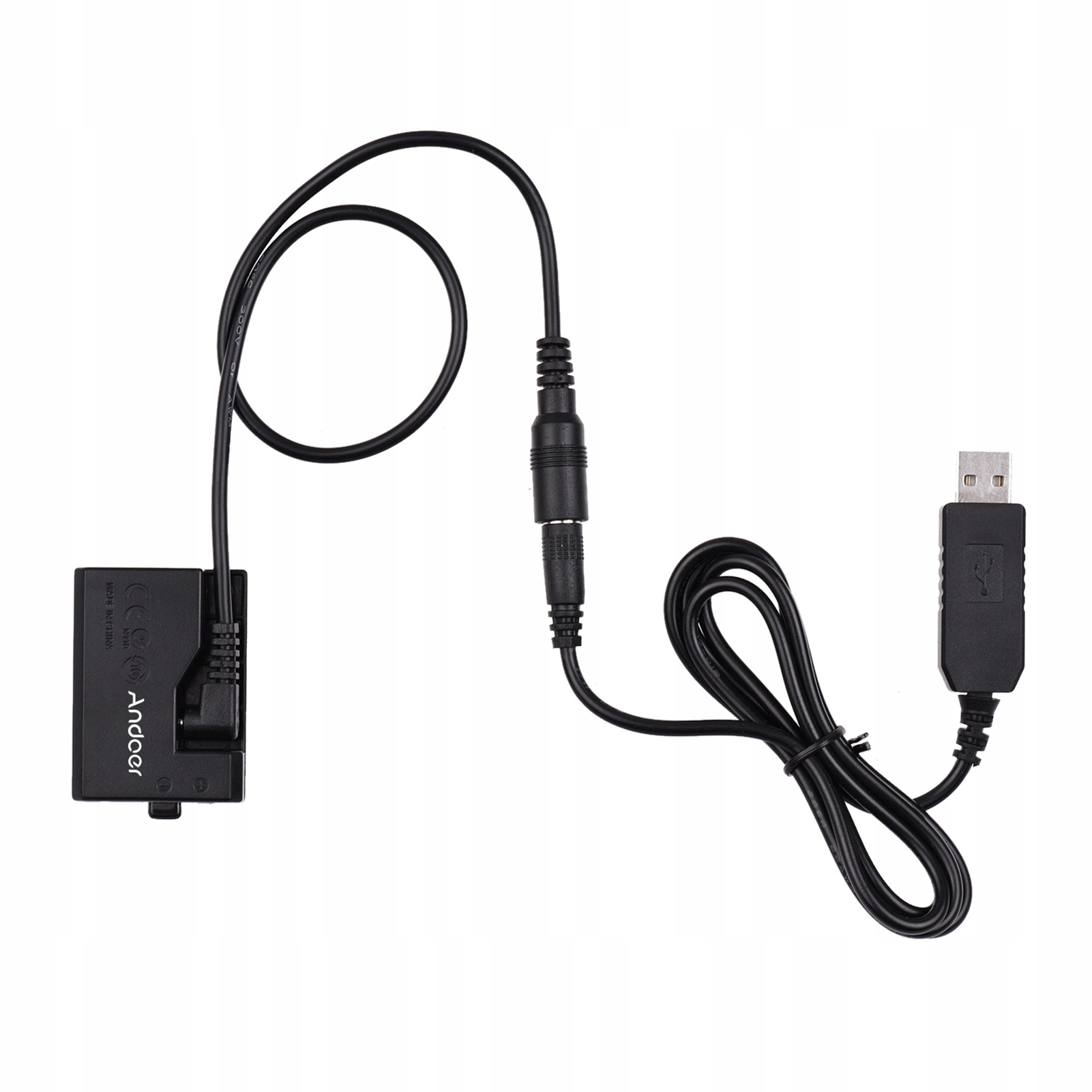 Andoer ACK-E10 5V USB Dummy Battery DC Coupler