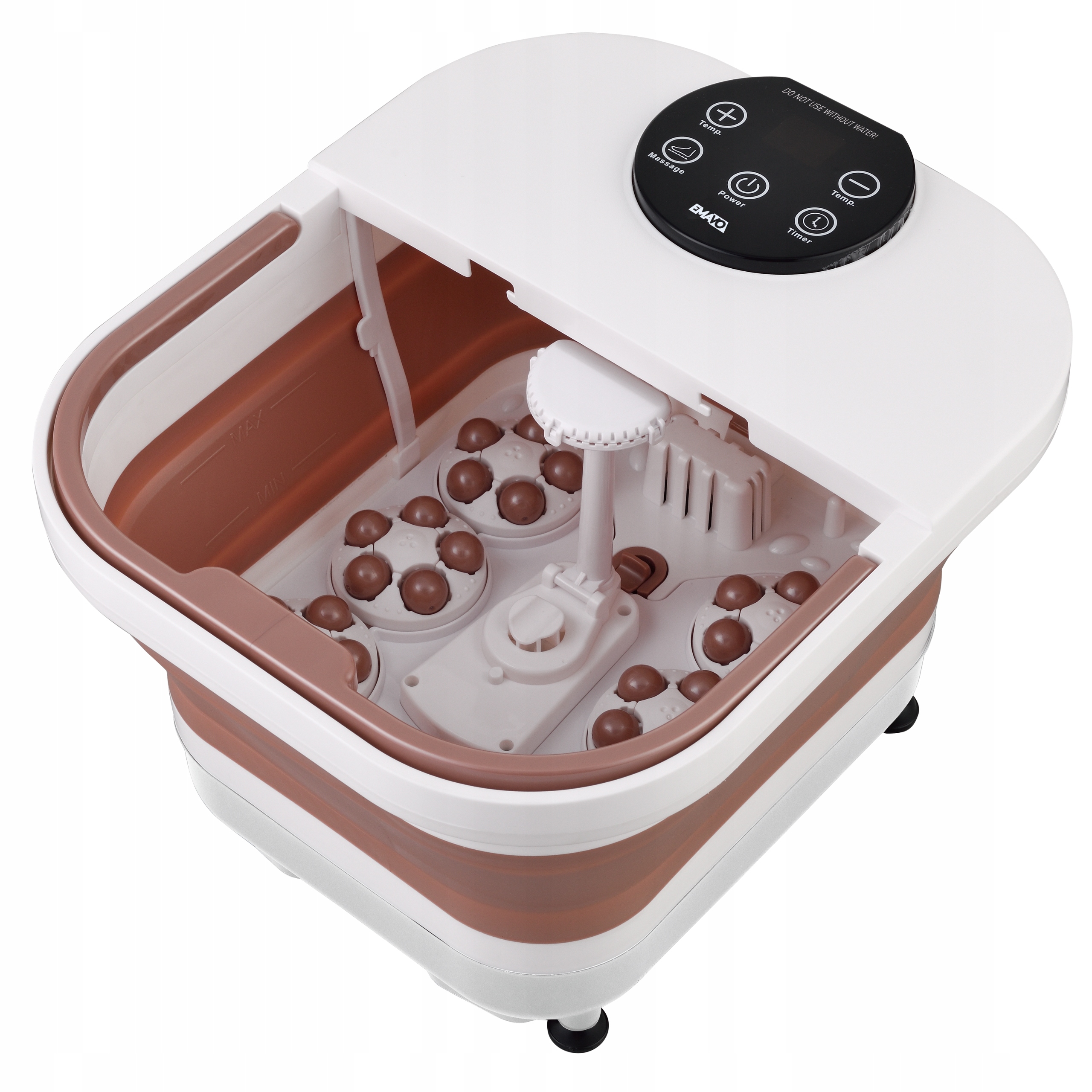 Masażer Do Stóp Wodny Hyromasażer Podgrzewanie Wielofunkcyjny Bąbelki Spa