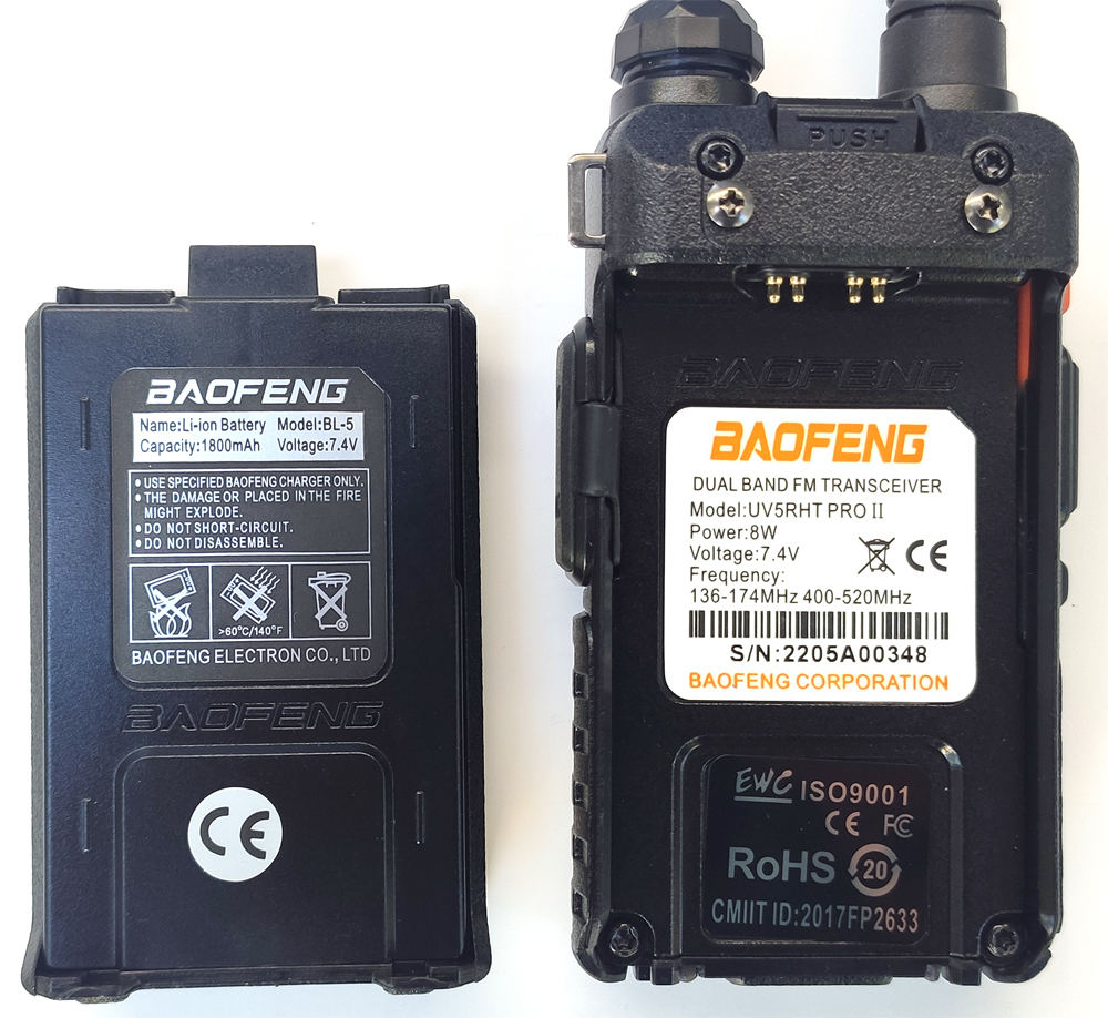 UV-5R HT Pro II Baofeng krótkofalówka radio 2024 EAN (GTIN) 5903815492617