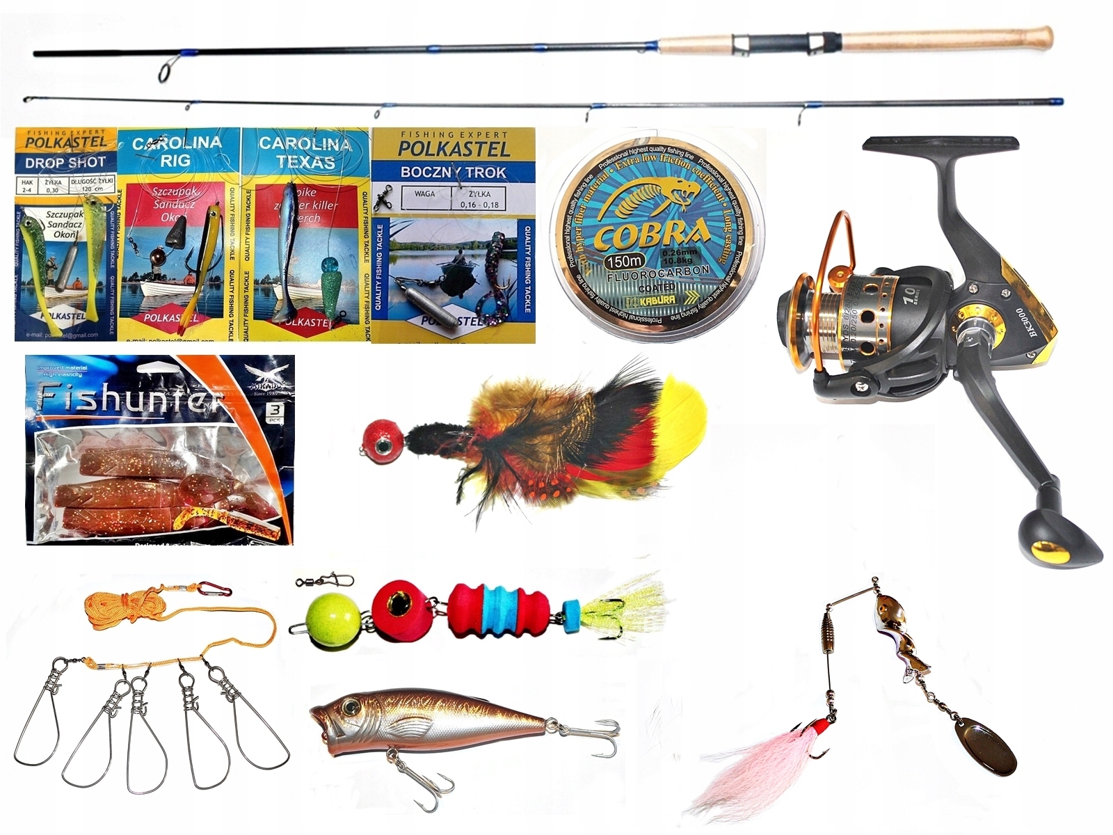 Zestaw Wędkarski Bx 240 Spinning Trolling.