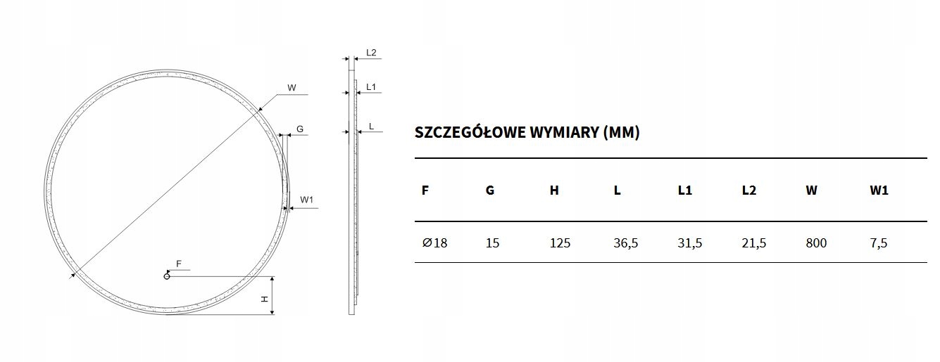 EXCELLENT CORIDO lustro LED, 80cm, złoto Kod producenta DOEX.CO080.GL