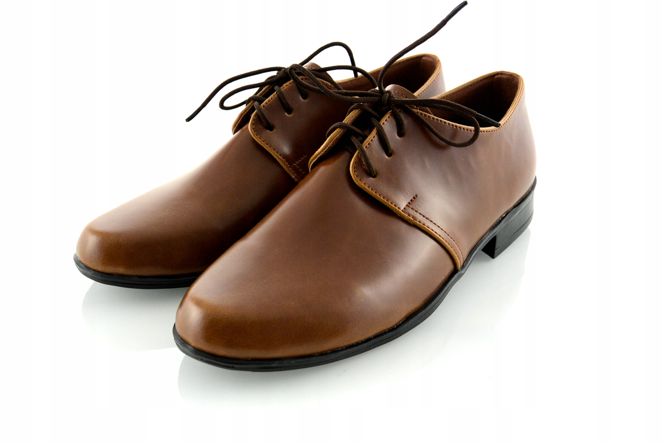 POLSKIE BRĄZOWE WIZYTOWE BUTY KOMUNIJNE GŁADKIE 27 Bohater brak