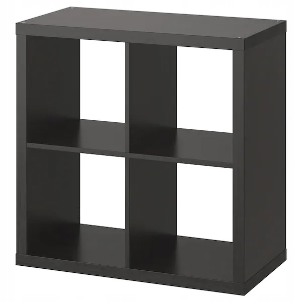 

Ikea Kallax regał półka 77x77 cm Czarnobrąz