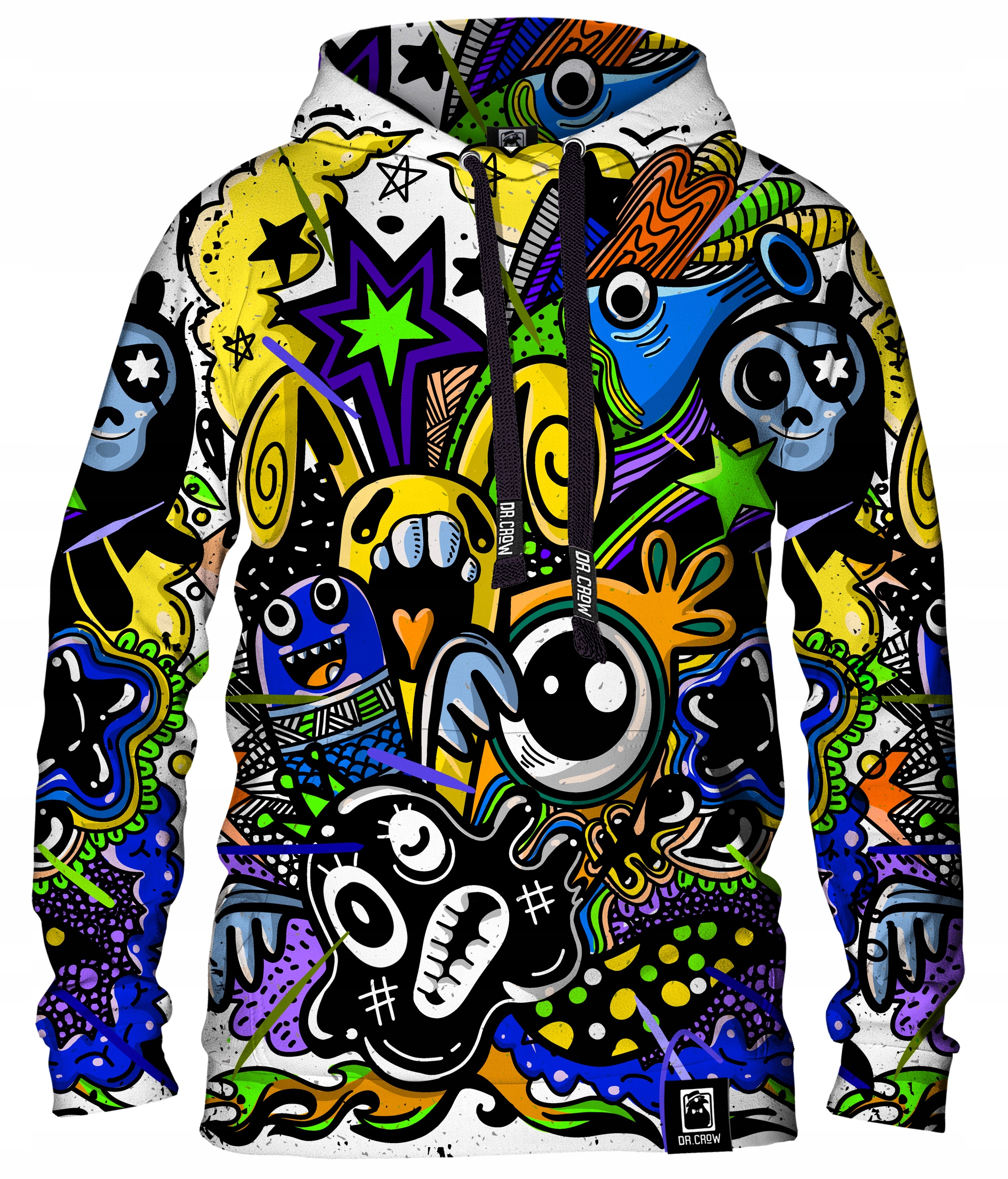 

Bluza Dr.crow Kaptur Nadruk Fullprint Doodle L