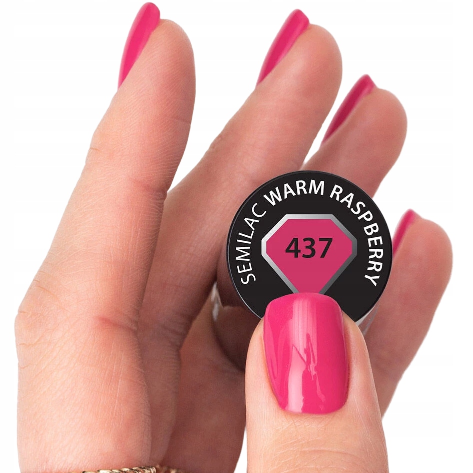 SEMILAC 437 Warm Raspberry Lakier Hybrydowy 7ml Kolekcja Even Better Together