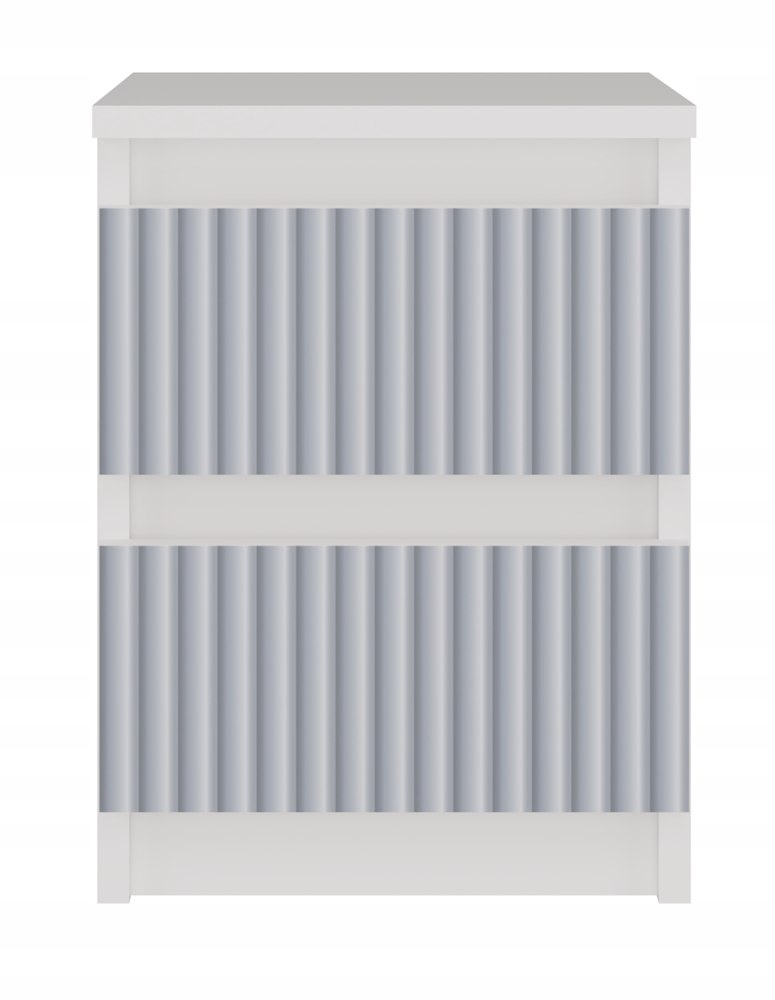 SZAFKA NOCNA 2 SZUFLADY STOLIK NOCNY PÓŁKI KOMODA DO SYPIALNI Głębokość mebla 30 cm