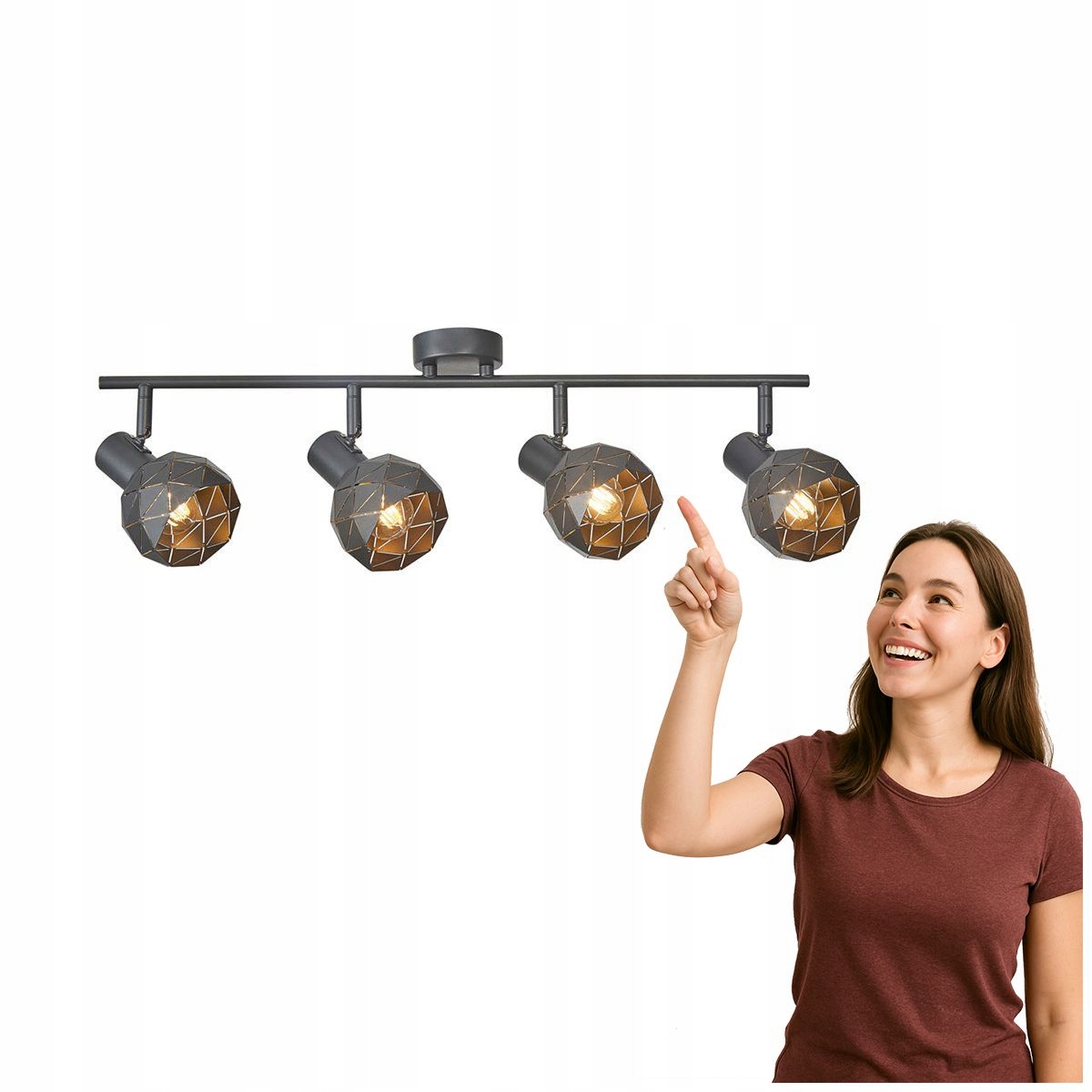 Spot Light Lampa Harley Žluto-zlatá Šedá Moderní Italux