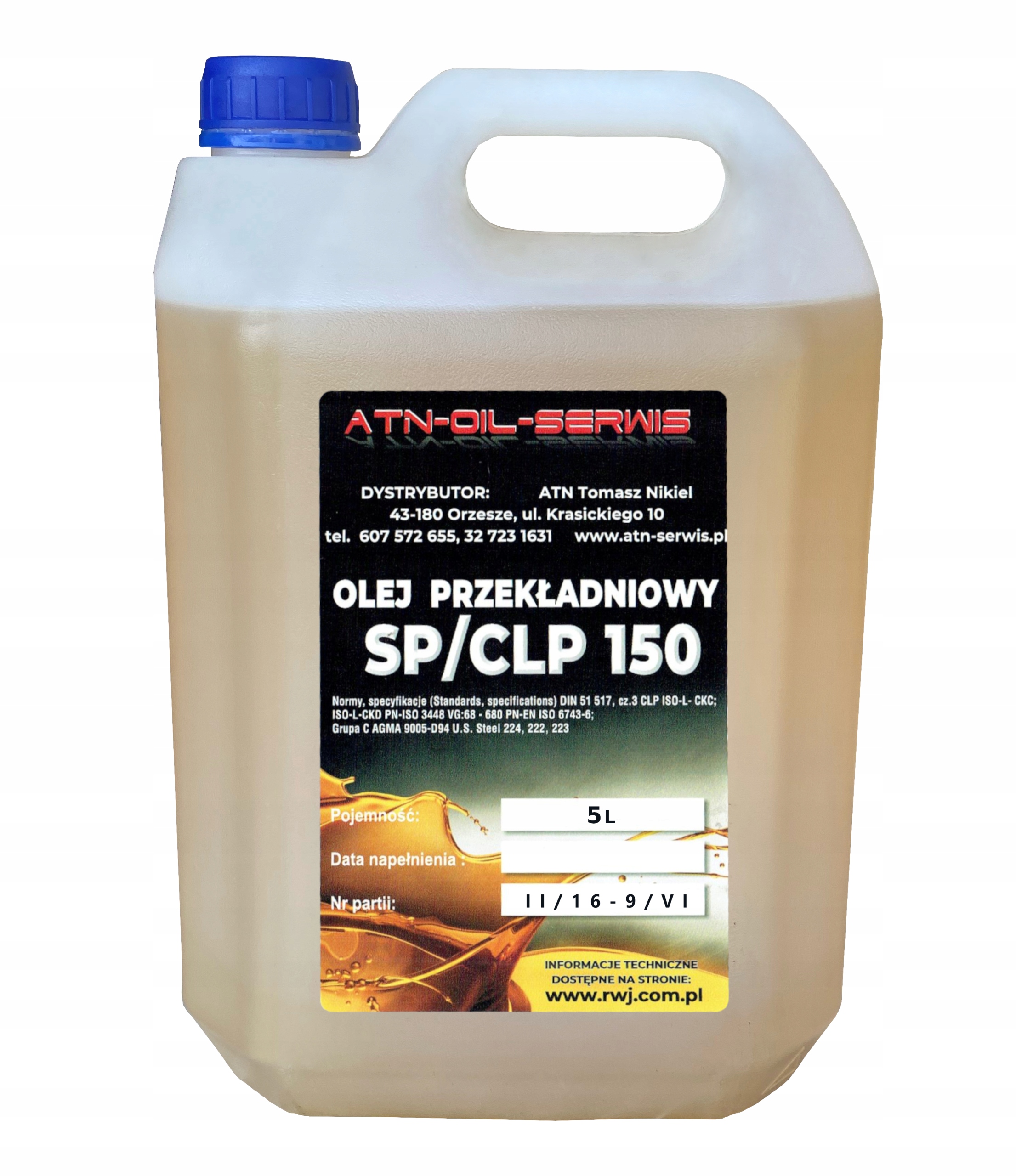

Olej Przekładniowy Transol Clp 150 5L