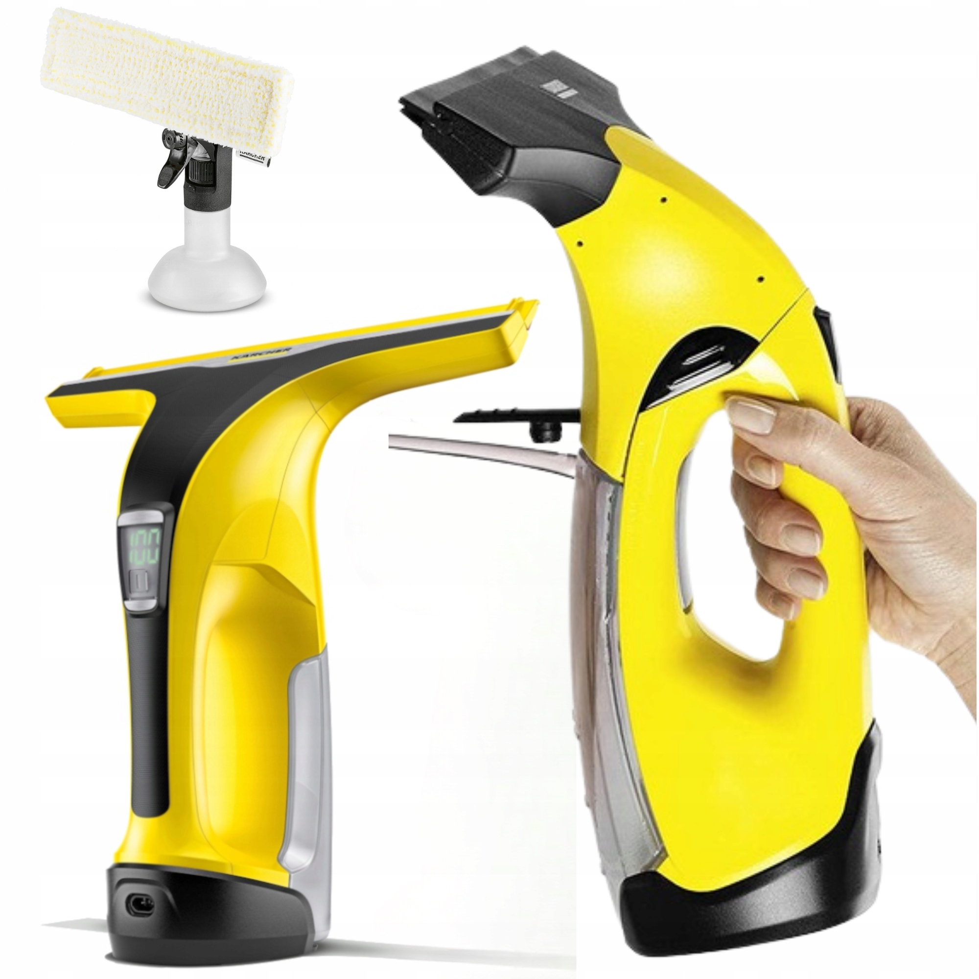 Myjka do okien Karcher WV 6 Plus 1.633 28cm Praca 100 min. Wydajność 300 m² Zbiornik wody brudnej 150 ml