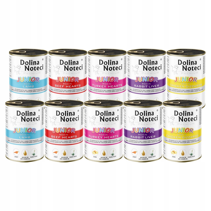 Levně Mokré krmivo pro psy Dolina Noteci Premium junior mix 10 x 400 g