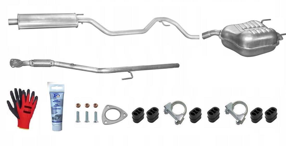 Opel Vectra C 1.6i16V 1.8i16V sada tlumičů výfuku bonus