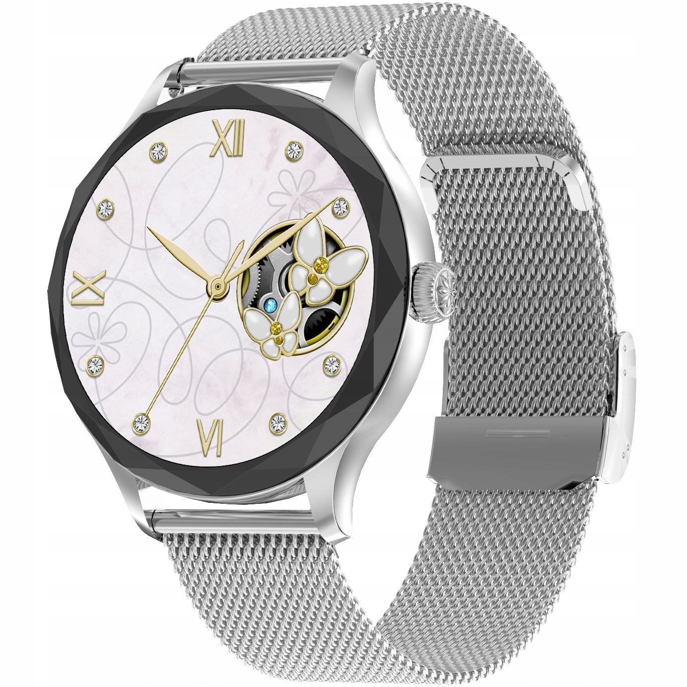 Chytré Hodinky Dámské Enter kalorie kroky spánek puls hovoru Amoled pl